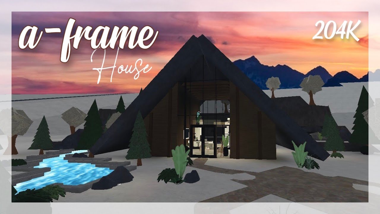 Bloxburg| MODERN A-FRAME House (Part 2) - YouTube