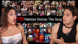 Nothing Like Pakistani OST's | Latinos react to Top 100 Pakistani Drama OSTs of all time!