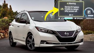 “Service EV system, Unable to restart” warning in Nissan Leaf