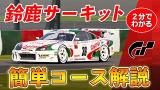 【2分でわかる】鈴鹿サーキット  JGTC スープラの走り方　グランツーリスモ7