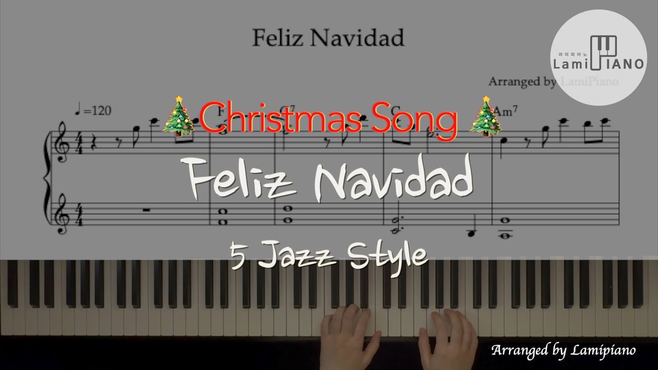 José Feliciano - Feliz Navidad / Piano Cover / Sheet Music - YouTube