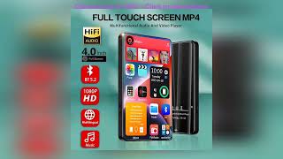 HD MP3 MP4 PlayerFull Touch ScreenBluetooth 5.2 Walkman16GBBuilt-in SpeakerMusic PlayerFM RadioRe