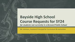 Course Requests Form SY24 Non BPS