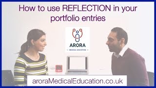 How to use REFLECTION when writing portfolio entries