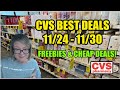 CVS BEST DEALS (11/24 - 11/30) | **Freebies & Cheap Deals!