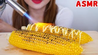 【咀嚼音/ASMR】炙りとうもろこし!!醤油とマヨネーズで炙って食べる音 grilled corn on the cob 【Eating Sounds】