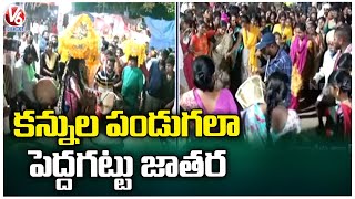 Devotees Throng To Peddagattu Lingamantula Jathara In Durajpally  | Suryapet District  | V6 News