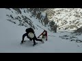 pico cortes por el corredor norte. picos de europa invernal. febrero 2021.