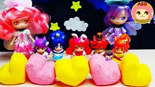 プリキュアアラモード　ここたまのびっくらたまごをつくってみたよ！てづくりバスボム　キッズ アニメ おもちゃ ASOBOOM!