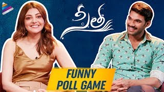 Kajal Aggarwal and Bellamkonda Sreenivas FUNNY POLL GAME | Sita Telugu Movie | Telugu FilmNagar