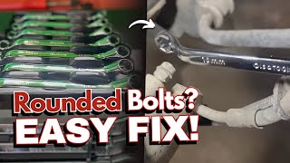 🔩Do you have a rounded caliper bolt? Try This Wrench🔧 📹@albertamechanic