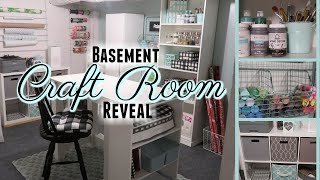 BASEMENT CRAFT ROOM REVEAL / TOPPIN AIR PURIFIER / VIDEO 2 OF 2