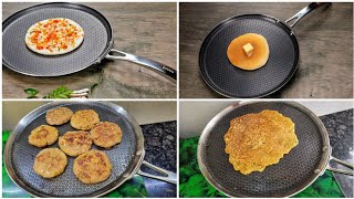 Non Stick Flat Tawa with Honeycomb Coating| GOBBLE Tri-ply Honey Comb Nonstick series#Unboxing