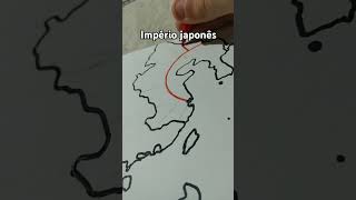 Dizendo desenhando o oriente da Ásia  na segunda guerra Mundial Império japonês (parte 1) #ww2