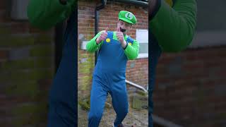 Super Mario Bros and a Blocked Toilet #mario #luig #funny