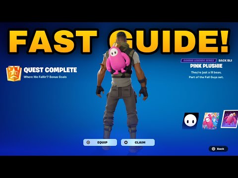 How to complete all Fall Guys Where We Fallin? quest challenges in Fortnite! (Quest Guide)