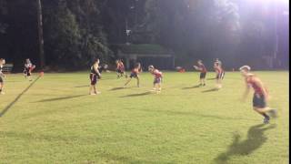 NCSU Intramural Flag Football Intercepted Backwards Pass