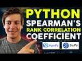 Mastering Spearman’s Rank Correlation Coefficient in Python (Scipy & Numpy)