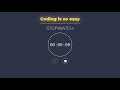 How to Make A Stopwatch site Using HTML CSS JS  || #codingissoeasy  #cssanimationtutorial || #css