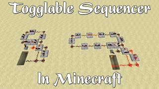 Minecraft Tutorial: Togglable Sequencer [Solid State]
