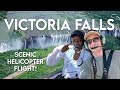 Scenic Helicopter Flight over Victoria Falls: Zimbabwe Safari VLOG