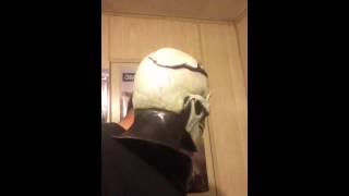 Me wearing my death studios bone mask