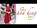 Đầm hoa hồng vai|Lộc Tailor #6