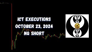 ICT Executions October 23, 2024 NQ Short