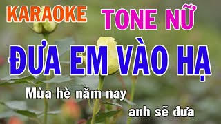 Đưa Em Vào Hạ Karaoke Tone Nữ Nhạc Sống - Phối Mới Dễ Hát - Nhật Nguyễn