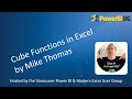 Cube Functions in Excel | Mike Thomas - VanPUG Excel Ed - Sep 2024