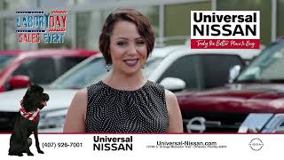 The Labor Day Sales Event continues at Universal Nissan!