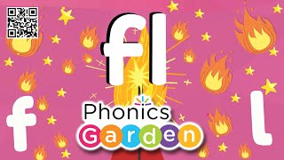 FL Blend | Simple Singing Phonics | Letter Blend Sounds | Phonics Garden