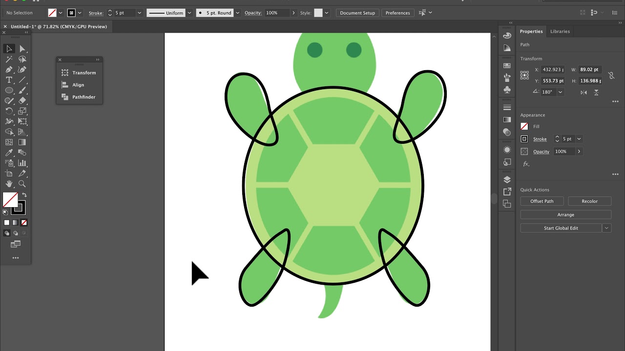Illustrator Turtle Youtube
