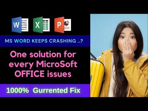 How to fix Microsoft Office crashing in Windows 10  Ms word  MS excel  2022