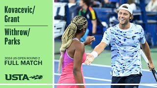 Kovacevic/Caterina Grant vs. Withrow/Parks Full Match | 2024 US Open Round 2