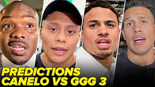 FIGHTERS & EXPERTS PREDICT CANELO VS GGG 3