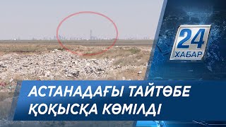 Астана маңындағы Тайтөбе елді мекені қоқысқа көмілді