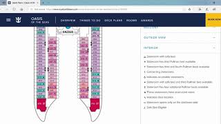 Oasis of the seas deck plans