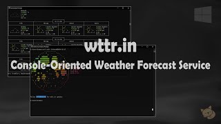 Using Console-Oriented Weather Forecast Service - wttr.in | Weather Forecast On Command Prompt