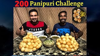 200 PANI PURI / GOLGAPPA EATING COMPETITION | Pani Puri Challenge | Indian Street Food Eating