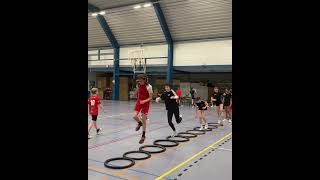 Ameliorer la coordination 16 par les cerceaux pour des jeunes handballeurs par le coach Philip