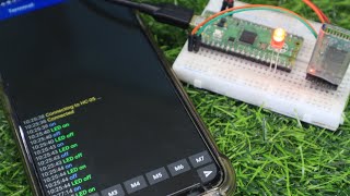 Interfacing HC-05 Bluetooth Module with Raspberry Pi Pico Using Micropython Code.