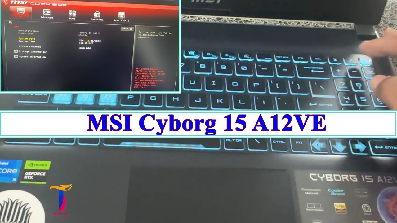 Msi Cyborg 15 A12ve How To Enter Bios And Boot Menu Options Cyborg