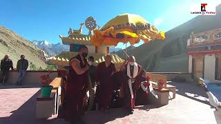 Villagers from Tia Tingmosgang And Nurla , Warm reception to H H Drikung Kyabgon Chetsang Rinpoche