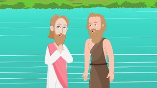The Baptism of Jesus || Animated Bible Stories || Jesus Baptized by John in Jordan River || 4K