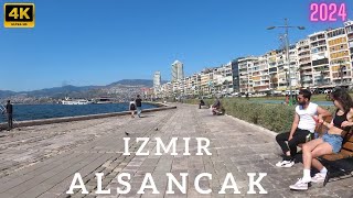 Izmir, Turkey walking tour 4K 60FPS 2024 | Izmir city center walk