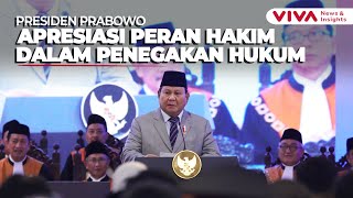 [FULL] Di Sidang Tahunan MA, Prabowo Apresiasi Hakim dalam Penegakan Hukum di RI