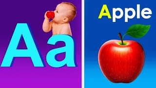 Phonics Sounds of Alphabets A to Z in English - A For Apple- ABC Alphabet Songs with kids