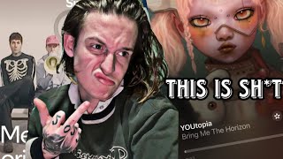 WHAT IS THIS TERRIBLE REMIX??? | Bring Me The Horizon - YOUtopia (EarthcOre remix) REACTION!