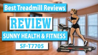 Sunny Health & Fitness Portable Treadmill SF-T7705 Review - Best Treadmill Reviews